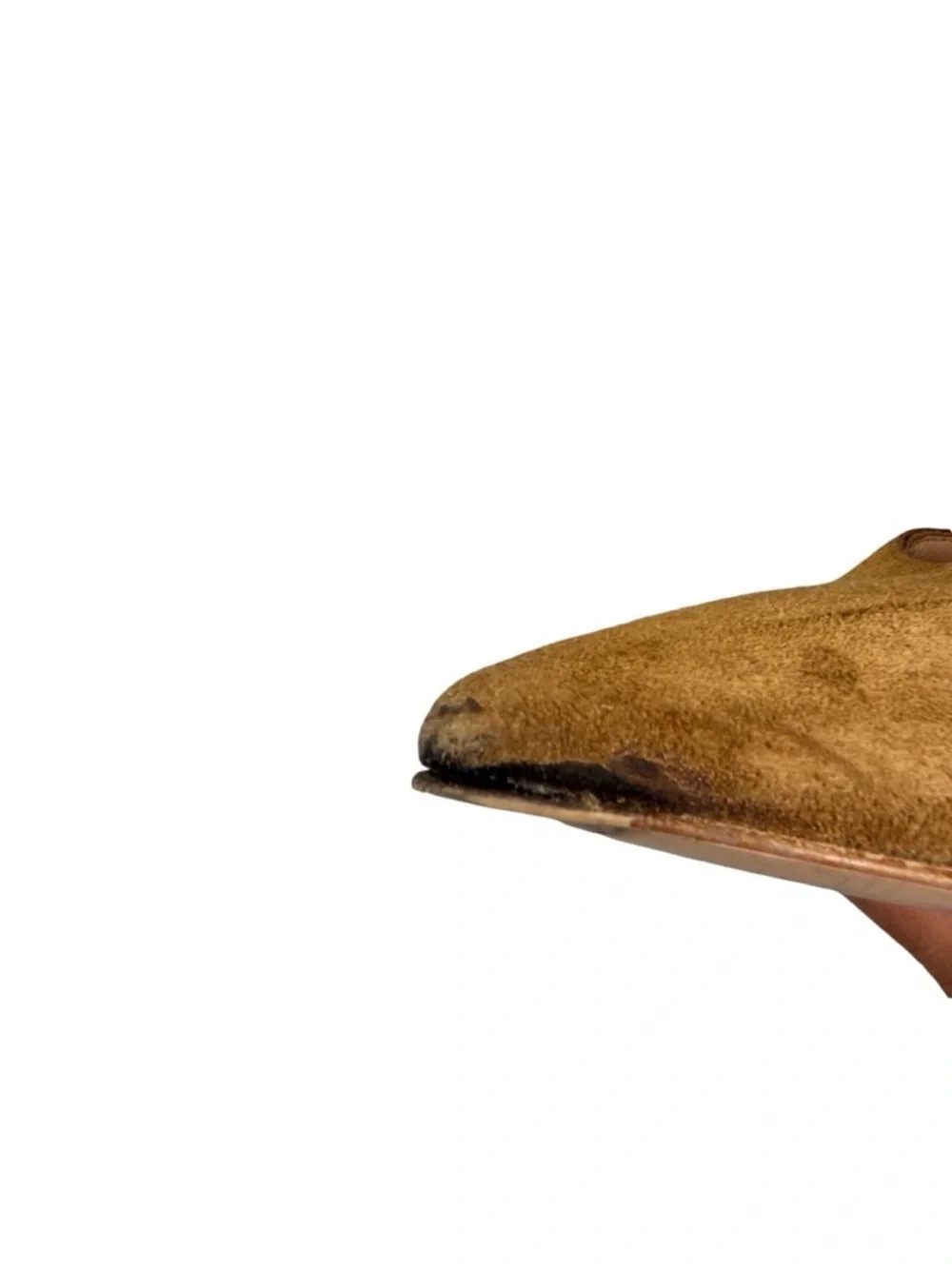 Gianvito Rossi Robbie 05 Slingback Flats Size IT 39.5 Brown Suede Quiet Luxury